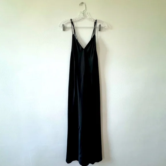 strapless open back dress Vintage Victoria's Secret Black Floral Sheer Open Back Maxi Dress
